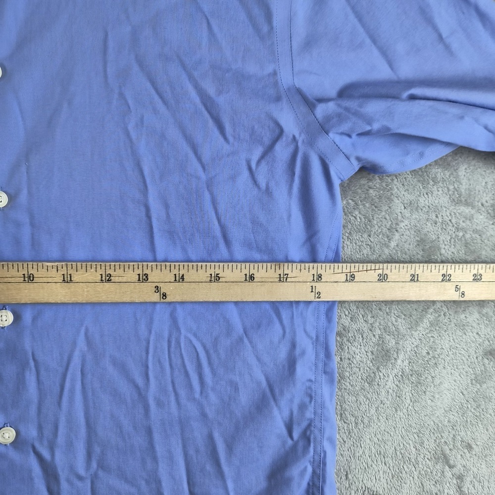 Merona Shirt Mens Small Blue Long Sleeve Dressy Professional‎ Career Office Work - Picture 3 of 10